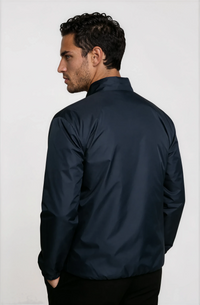 VESTE RÉVERSIBLE — BLEU NUIT / ÉCRU