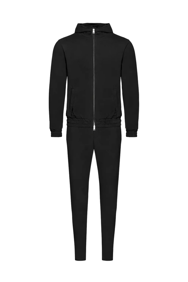 TECH SUIT À CAPUCHE — NOIR ONYX
