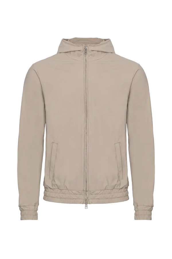 TECH JACKET À CAPUCHE — SABLE DORÉ