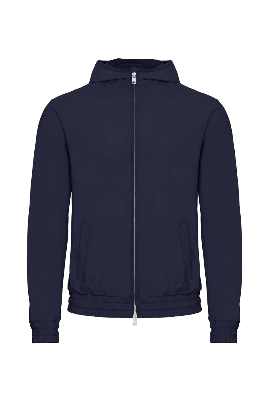 TECH JACKET À CAPUCHE — BLEU NUIT