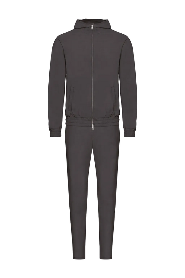 TECH SUIT À CAPUCHE — GRIS ANTHRACITE