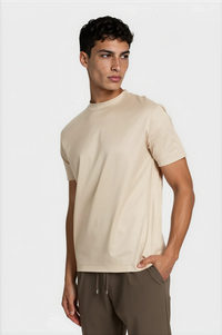 T-SHIRT ESSENTIEL — CAMEL