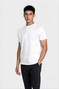 T-SHIRT ESSENTIEL — BLANC PUR