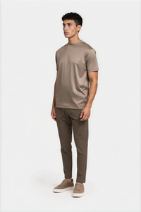 T-SHIRT ESSENTIEL — TAUPE SABLE