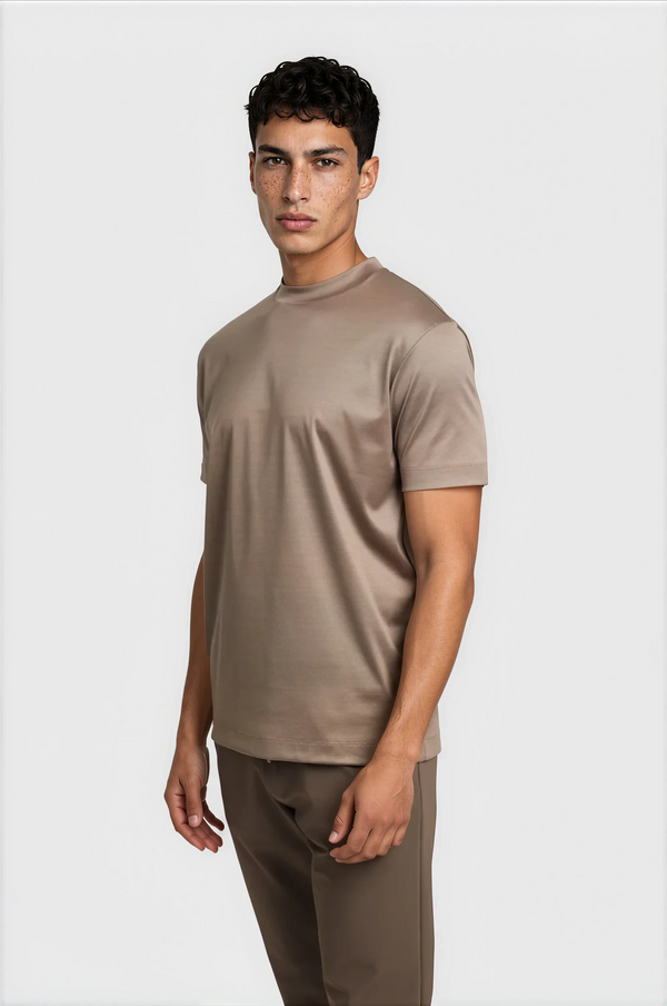 T-SHIRT ESSENTIEL — TAUPE SABLE