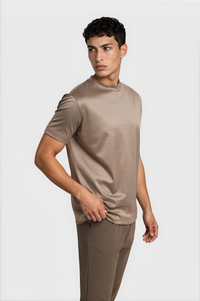 T-SHIRT ESSENTIEL — TAUPE SABLE