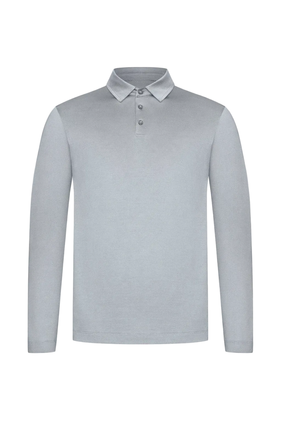 LONG SLEEVE POLO — GRIS BRUME