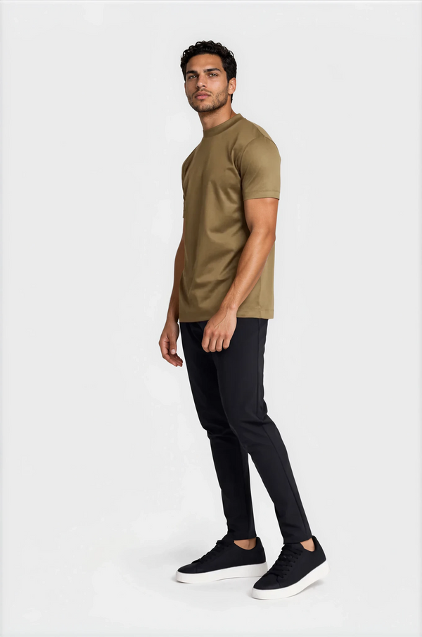 T-SHIRT ESSENTIEL — VERT OLIVE
