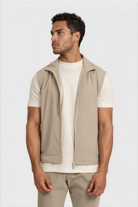 TECH GILET — TAUPE SABLE