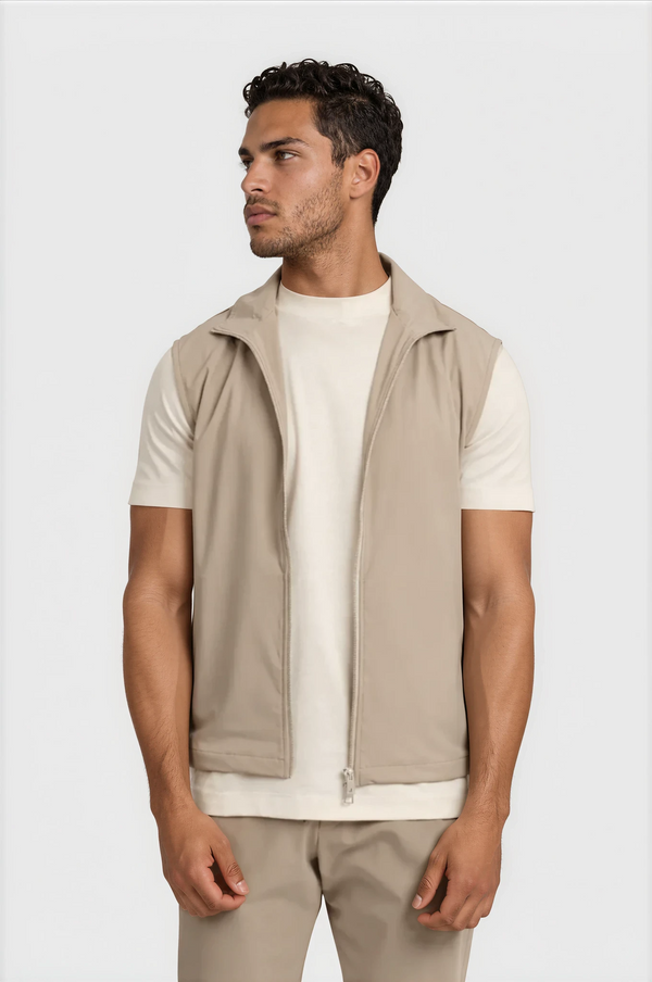 TECH GILET — TAUPE SABLE