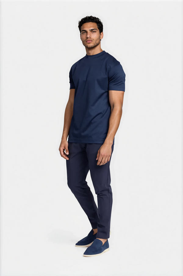T-SHIRT ESSENTIEL — BLEU NUIT
