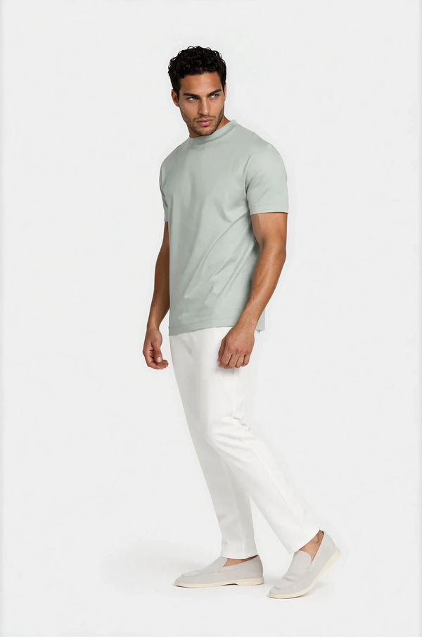 T-SHIRT ESSENTIEL — VERT SAUGE