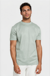 T-SHIRT ESSENTIEL — VERT SAUGE