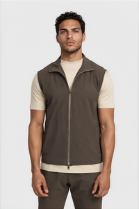 TECH GILET — MOKA PROFOND