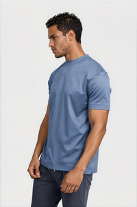 T-SHIRT ESSENTIEL — BLEU LAGON