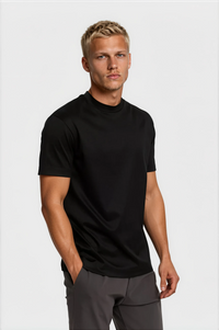 T-SHIRT ESSENTIEL — NOIR ONYX