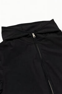 TECH JACKET À CAPUCHE — NOIR ONYX