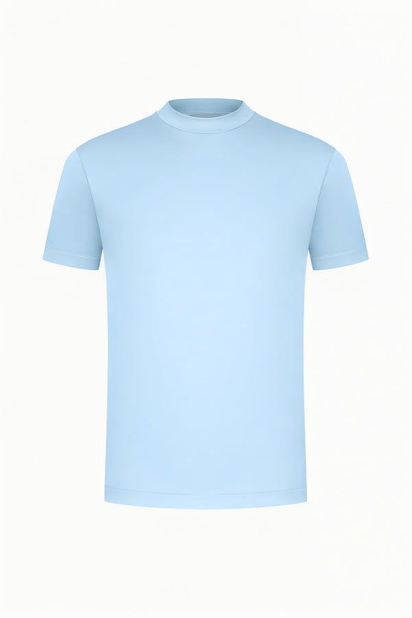 T-SHIRT ESSENTIEL — BLEU AZUR