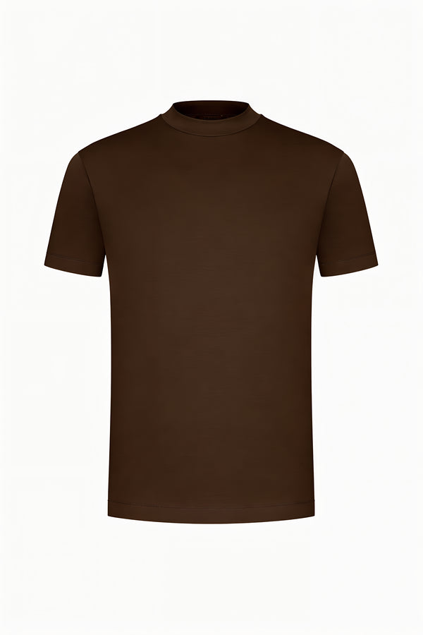 T-SHIRT ESSENTIEL — BRUN CACAO