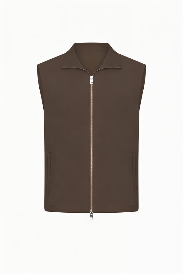 TECH GILET — MOKA PROFOND