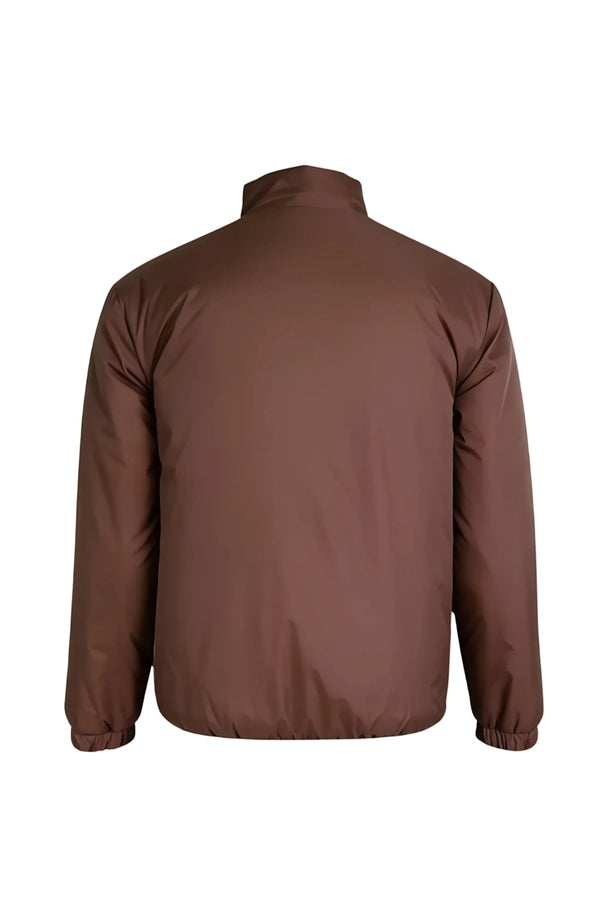 VESTE RÉVERSIBLE — MOKA PROFOND / ÉCRU