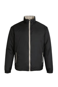 VESTE RÉVERSIBLE — NOIR ONYX / ÉCRU