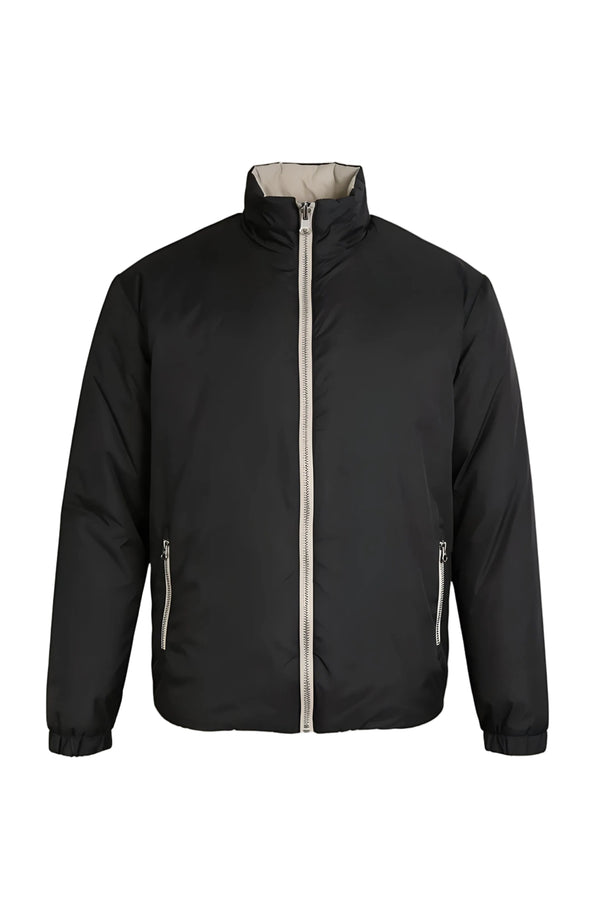 VESTE RÉVERSIBLE — NOIR ONYX / ÉCRU