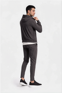 TECH SUIT À CAPUCHE — GRIS ANTHRACITE